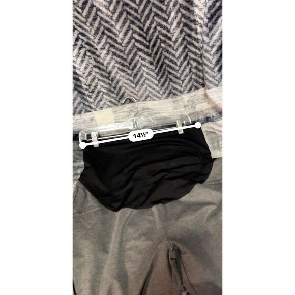 NWT Time & Tru Maternity Leggings, Size Large, Gray & Black - Picture 6 of 8